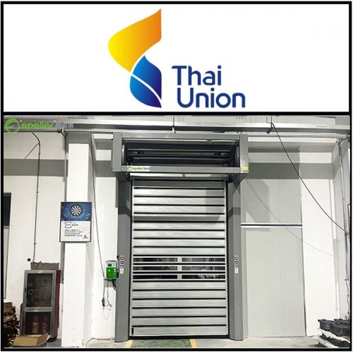 泰国联合冷冻产品公司安装硬质快速门
